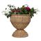 Juliska Provence Coastal Beach Whitewash Woven Rattan Urn Planter
