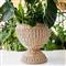 Juliska Provence Coastal Beach Whitewash Woven Rattan Urn Planter