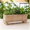 Juliska Provence Coastal Whitewash Woven Rattan Rectangular Planter