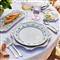 Juliska Villa Seville French Country Chambray Floral Ceramic Dinner Plate