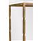 Bryson Regency Seagrass Brushed Brass Console Table