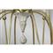 Clay French Distressed Vintage Gold Iron Column Chandelier - Large