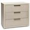 Montaigne Modern Desert Beige Sisal Silver Iron Bachelor Chest