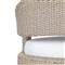 Alexander Coastal Off White Upholstered Beige Woven Outdoor Dining Arm Chair