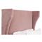 Anastasia Modern Classic Pink Velvet Upholstered Oak Wood Wingback Bed - Twin
