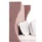 Anastasia Modern Classic Pink Velvet Upholstered Oak Wood Wingback Bed - Twin
