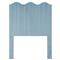 Bennett Coastal Beach Light Blue Oak Wave Headboard - Twin