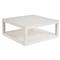 Carter Coastal Beach White Sand Oak 2 Tier Square Coffee Table