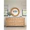 Bennett Coastal Beach Natural Rattan Round Wall Mirror