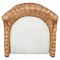 Camilla Coastal Cream Upholstered Woven Hyacinth Arm Chair