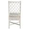 Camilla Coastal Beach Off White Upholstered Rattan Dining Side Chair - Set of 2