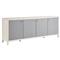 Carter Coastal Beach White Sand Oak Blue Seagrass Sideboard
