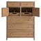 Bennett Coastal Beach Brown Oak Tall Chest Dresser