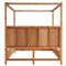 Bennett Coastal Beach Natural Rattan Canopy Bed - Queen