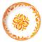 Sicily Global Bazaar Orange Melamine Floral Serving Bowl