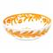 Sicily Global Bazaar Orange Melamine Floral Serving Bowl