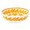 Sicily Global Bazaar Orange Melamine Floral Serving Bowl