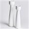 Sloane Modern Classic White Terracotta Candle Holder - Set of 2