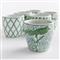 Nolan French Country Green Porcelain Flower Pot - Set of 6