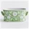 Nolan French Country Green Porcelain Lotus Planter