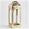 Adeline Hollywood Regency Gold Aluminum Lantern Candle Holder - Small