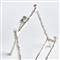 Enzo Coastal Beach Silver Aluminum Easel Stand - Small