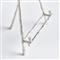 Enzo Coastal Beach Silver Aluminum Easel Stand - Small
