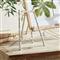 Enzo Coastal Beach Silver Aluminum Easel Stand - Small