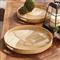 Skylar Coastal Beach Natural Rattan Round Serving Tray - Set of 2