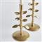Miles French Country Gold Aluminum Candle Holder - Set of 2