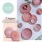 Perlemor Coastal Beach Coral Pink Porcelain Rice Bowl