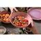 Perlemor Coastal Beach Coral Pink Porcelain Pasta Bowl