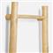 Pigeon and Poodle Provo Coastal Natural Teak Wood Hanging Towel Rack - Small