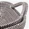 Pigeon and Poodle Roslyn White Woven Grey Seagrass Basket - Set of 2