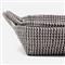 Pigeon and Poodle Roslyn White Woven Grey Seagrass Basket - Set of 2