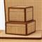 Pigeon and Poodle Hanford Natural Raffia Brown Leather Trim Decorative Box - Set of 2