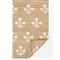 Francine French Country Natural Floral Patterned Jute Rug - 3&#39;6&quot;x5&#39;6&quot;