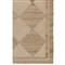 Nash Modern Classic Natural Jute Diamond Patterned Rug - 3&#39;6&quot;x5&#39;6&quot;