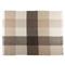 Vanoff Modern Classic Beige Wool Checkered Throw
