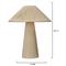 Tashvi Coastal Beach Beige Jute Wrapped Table Lamp