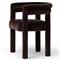 Claire Modern Classic Dark Brown Velvet Dining Arm Chair