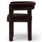 Claire Modern Classic Dark Brown Velvet Dining Arm Chair