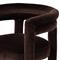 Claire Modern Classic Dark Brown Velvet Dining Arm Chair