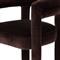 Claire Modern Classic Dark Brown Velvet Dining Arm Chair