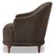 Mariel French Country Dark Brown Performance Tufted Chair