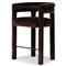 Claire Modern Classic Dark Brown Velvet Counter Stool