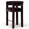 Claire Modern Classic Dark Brown Velvet Counter Stool