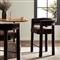 Claire Modern Classic Dark Brown Velvet Counter Stool