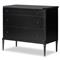 Olivia French Country Matte Black Iron Bachelor Chest