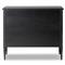 Olivia French Country Matte Black Iron Bachelor Chest